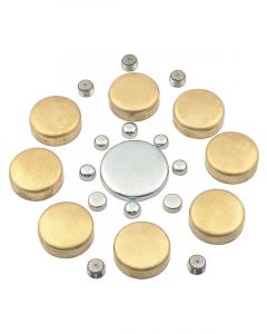 Proflow Freeze Welsh plugs Brass Chevy Small Block Kit