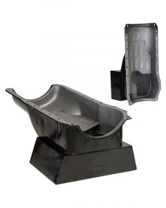 RTS Oil Pan High Voume Steel Black 6.5 lt Capacity SB Ford 302-351C early