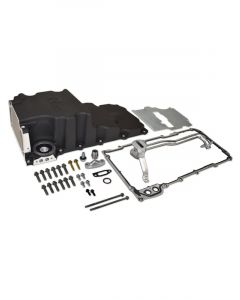 RTS Oil Pan LS Engine Swap Cast Aluminium Black 6 lt Capacity 3.60 in.