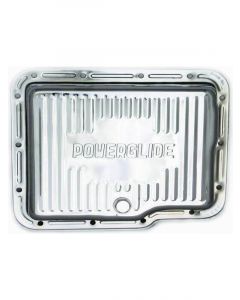 RTS Transmission Pan Stock Steel Finned Chrome Finned GM Powerglide