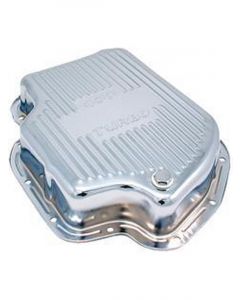 RTS Transmission Pan Deep Steel Finned Chrome Finned GM TH400