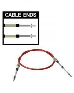 RTS Shifter Cable 5 ft. Length 2 in. Stroke Morse Style Threaded/Thr