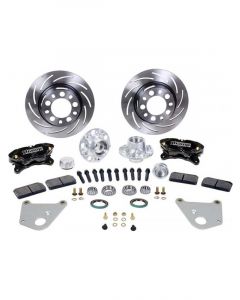 Strange Disc Brakes Front Ford with Disc Spindles 4.75 in. Black Calip