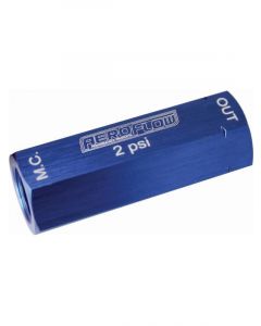 Aeroflow Brake Residual Pressure Valve Blue, 2 PSI Residual Valve