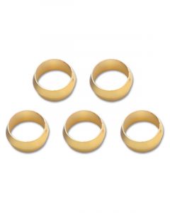 Vibrant Performance Pack of 5, Brass Olive Inserts; Size 1/4"
