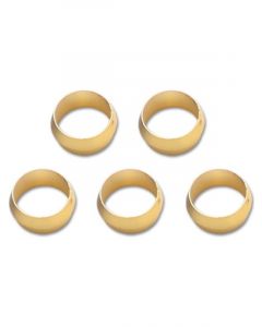 Vibrant Performance Pack of 5, Brass Olive Inserts; Size 1/2" Barrel Style