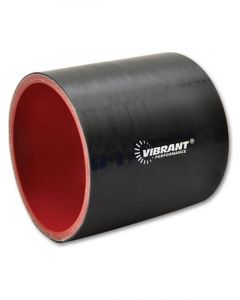 Vibrant Performance Straight Hose Coupler, 1.625" ID x 3.00" Long - Gloss Black