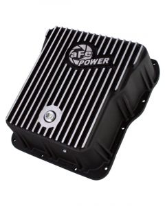 AFE Power Cover Trans Pan Machined Trans Pan GM Diesel Trucks 01-12 V