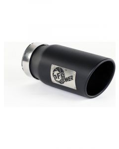 AFE Power Diesel Exhaust Tip Black- 4" In x 5 out X 12" Long Bolt