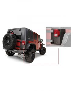 Bushwacker 07-18 For Jeep Wrangler Trail Armor Rear Corners Black
