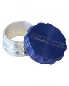 Aeroflow 1 Inch Billet Aluminium Weld-On Filler With Blue Cap