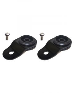 Torque Solution Radiator Mount Combo with Inserts Black : For Mits