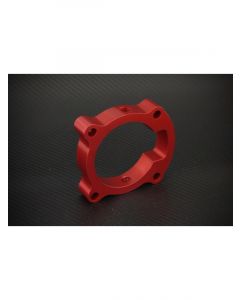 Torque Solution Throttle Body Spacer Red: For Hyundai Genesis Coup