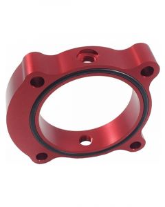 Torque Solution Throttle Body Spacer Red: 13+ For Hyundai Genesis