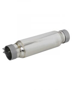 AFE Mach Force-Xp 409 SS Resonator 3in. Inlet/Outlet 4in. Diameter 12…