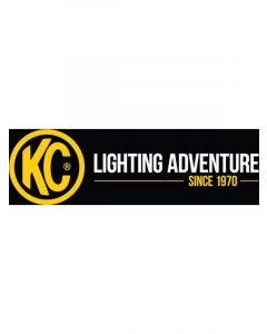 KC Hilites 17" x 60" Banner Adventure Further Black Yellow KC Logo