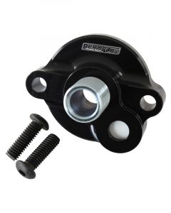 Aeroflow Spin-On Filter Mount Black Anodised For SB/BB Chev & V6
