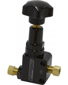 Aeroflow Brake Proportioning Valve Black With 1/8 Inch NPT Ports