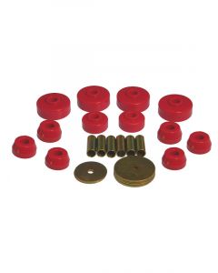 Prothane For 79-88 Toyota Truck 4wd Body Mount Kit Red