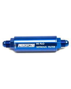 Aeroflow High Pressure Nitrous Filter -4AN 140 Micron S/Steel Element  AF66-2040