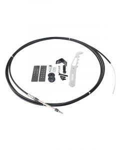 Aeroflow Parachute Release Cable Kit Chrome Handle & Black Accessories AF80-1000