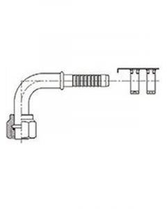 ATCO 90 #6 - #8 Step Up Air O Crimp With Clamp