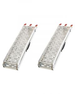 Hulk 4X4 Pkt 2 Atv Ramps 680Kg/Pair 2.26m Aluminium Folds Flat