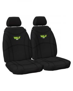 Hulk 4X4 Universal Neoprene Seat Cover Black Fronts