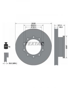 Textar Commercial Disc For Volvo