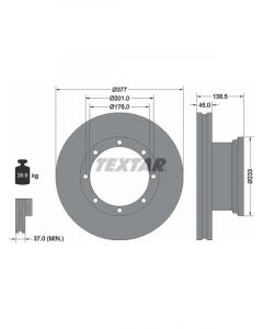 Textar Commercial Disc For Mercedes -Benz