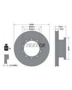 Textar Commercial Disc For Mercedes -Benz