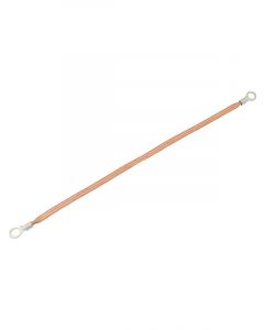 Allstar Performance Ground Strap Gauge 18" Long 5/16" Wide 1/4" Ring terminals 