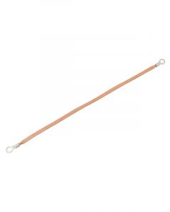 Allstar Performance Ground Strap Gauge 24" Long 5/16" Wide 1/4" Ring terminals 