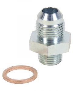 Allstar Performance Fitting Adapter Straight 8 AN to 5/8-18 in Male Steel Zinc