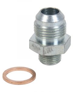 Allstar Performance Fitting Adapter Straight 10 AN to 5/8-18 in Male Steel Zinc