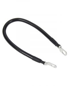 Allstar Performance Battery Cable 4 Gauge 20" Copper 3 8" Ring Terminals Black