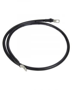 Allstar Performance Battery Cable 4 Gauge 25" Copper 3 8" Ring Terminals Black