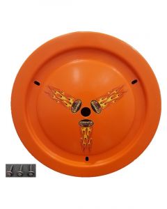 Dominator Racing Mud Cover Bolt-On Plastic Orange 15" Wheels