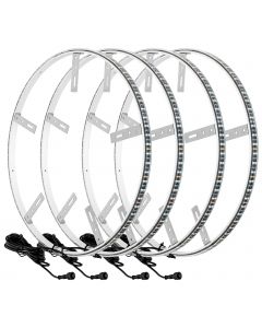 Oracle Lighting LED Illuminated Wheel Rings Double LED White