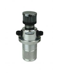 Moroso Breather Tank 2-1/4" Diameter Dual 8 AN Female Inlet 8 AN Male 