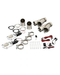 Patriot Exhaust Cut-Out Electric Clamp-On Dual 3" Pipe Diameter Key Fob
