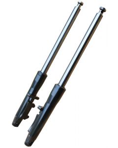 Attitude Forktube 41mm Black Lower Leg Assy -4" Under Length For Harley