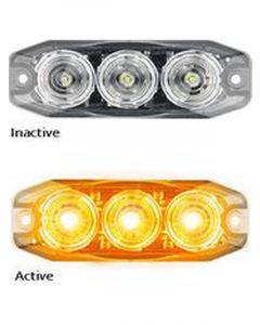 LED Pkt 2 LED Front Indicator Lamp 12/24V Horizontal/Vertical Mnt