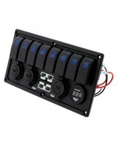 Hulk 4X4 8 Way Switch Panel w/ 50A Plugs Acc Power Sockets & USB