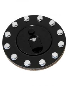 Aeroflow Billet Fuel Cell Cap Assembly For All Fuel Cells Black