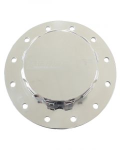 Aeroflow Screw-On Fuel Cell Cap Assembly + Bolts & Gasket Polished