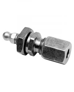 Alemlube Bulkhead 6mm with Grease Nipple Tube Joiner