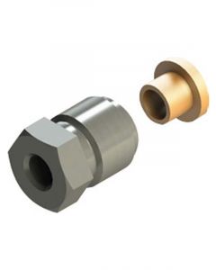 Alemlube Valve Outlet Compression Fitting Brass Olive 6mm