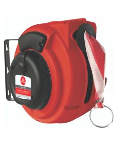 Alemlube Danger Safety Barrier Reel Red and White Band 16m Long