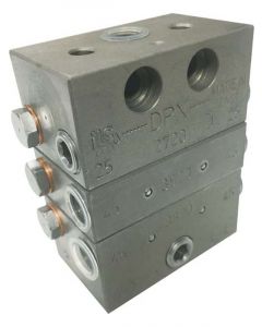 Alemlube Assembled Divider Valves 3 Outlets 3 Section